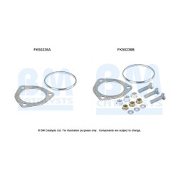 Exhaust Pipe Fitting Kit BM CATALYSTS FK50236