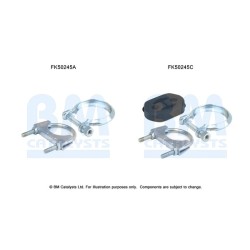 Exhaust Pipe Fitting Kit BM CATALYSTS FK50245 BM CATALYSTS