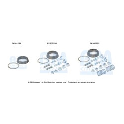 Exhaust Pipe Fitting Kit BM CATALYSTS FK50255 BM CATALYSTS