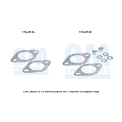Exhaust Pipe Fitting Kit BM CATALYSTS FK50314