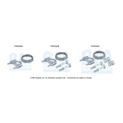 Exhaust Pipe Fitting Kit BM CATALYSTS FK50340 BM CATALYSTS