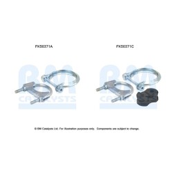 Exhaust Pipe Fitting Kit BM CATALYSTS FK50371 BM CATALYSTS