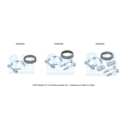 Exhaust Pipe Fitting Kit BM CATALYSTS FK50376 BM CATALYSTS