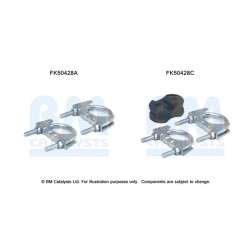 Exhaust Pipe Fitting Kit BM CATALYSTS FK50428 BM CATALYSTS