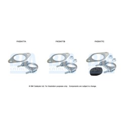 Exhaust Pipe Fitting Kit BM CATALYSTS FK50477 BM CATALYSTS