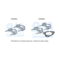 Exhaust Pipe Fitting Kit BM CATALYSTS FK50482 BM CATALYSTS