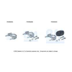 Exhaust Pipe Fitting Kit BM CATALYSTS FK50525 BM CATALYSTS