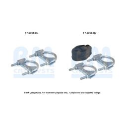 Exhaust Pipe Fitting Kit BM CATALYSTS FK50558 BM CATALYSTS