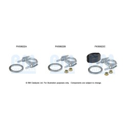 Exhaust Pipe Fitting Kit BM CATALYSTS FK50822 BM CATALYSTS