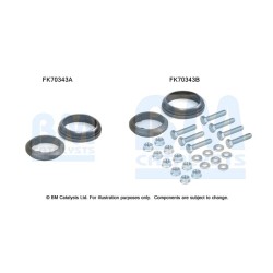 Exhaust Pipe Fitting Kit BM CATALYSTS FK70343