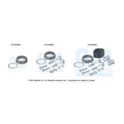 Exhaust Pipe Fitting Kit BM CATALYSTS FK70460 BM CATALYSTS