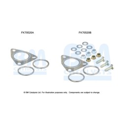 Exhaust Pipe Fitting Kit BM CATALYSTS FK70520