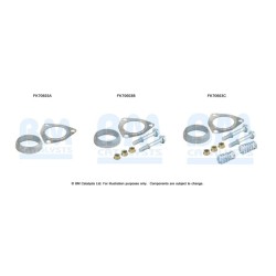 Exhaust Pipe Fitting Kit BM CATALYSTS FK70603 BM CATALYSTS