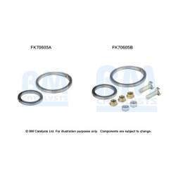 Exhaust Pipe Fitting Kit BM CATALYSTS FK70605