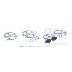 Exhaust Pipe Fitting Kit BM CATALYSTS FK70641 BM CATALYSTS