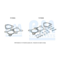 Exhaust Pipe Fitting Kit BM CATALYSTS FK70666