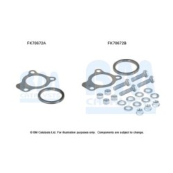 Exhaust Pipe Fitting Kit BM CATALYSTS FK70672