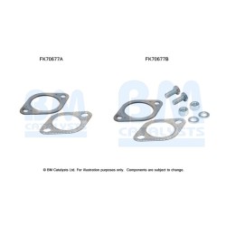 Exhaust Pipe Fitting Kit BM CATALYSTS FK70677