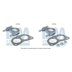 Exhaust Pipe Fitting Kit BM CATALYSTS FK70704