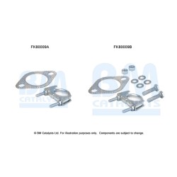 Catalytic Converter Fitting Kit BM CATALYSTS FK80009
