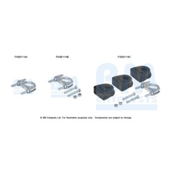 Catalytic Converter Fitting Kit BM CATALYSTS FK80114 BM CATALYSTS