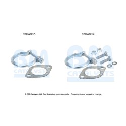 Catalytic Converter Fitting Kit BM CATALYSTS FK80234