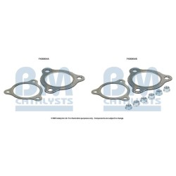 Catalytic Converter Fitting Kit BM CATALYSTS FK80854