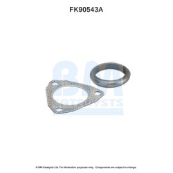 Catalytic Converter Fitting Kit BM CATALYSTS FK90543