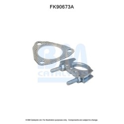 Catalytic Converter Fitting Kit BM CATALYSTS FK90673