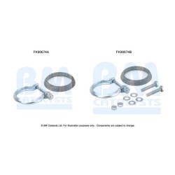 Catalytic Converter Fitting Kit BM CATALYSTS FK90674