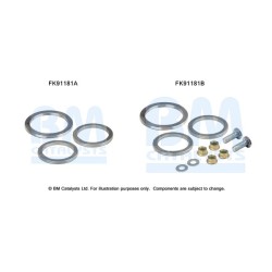 Catalytic Converter Fitting Kit BM CATALYSTS FK91181