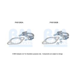 Catalytic Converter Fitting Kit BM CATALYSTS FK91262
