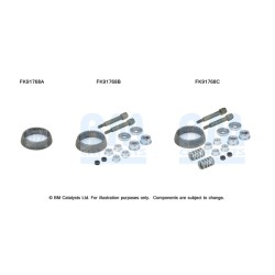 Catalytic Converter Fitting Kit BM CATALYSTS FK91768 BM CATALYSTS