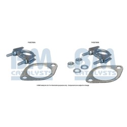 Catalytic Converter Fitting Kit BM CATALYSTS FK92780
