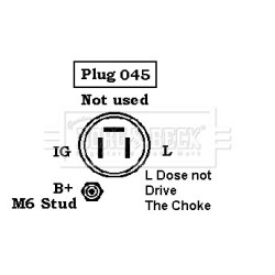 Alternator BORG & BECK BBA2016 OE Ref A001T03195ZC BORG & BECK