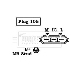 Alternator BORG & BECK BBA2108 OE Ref 27060-0J030 BORG & BECK