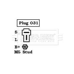 Alternator BORG & BECK BBA2151 OE Ref A001T32471 BORG & BECK