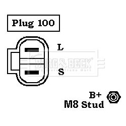 Alternator BORG & BECK BBA2186 OE Ref 37300-27011 BORG & BECK