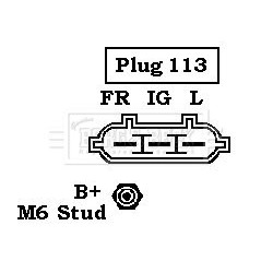 Alternator BORG & BECK BBA2322 OE Ref 1231751503002