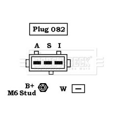 Alternator BORG & BECK BBA2379 OE Ref 1020469 BORG & BECK