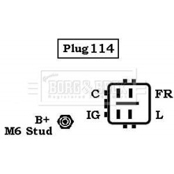 Alternator BORG & BECK BBA2534 OE Ref 7790879