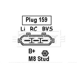 Alternator BORG & BECK BBA2557 OE Ref YLE500400 BORG & BECK
