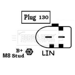 Alternator BORG & BECK BBA3024 OE Ref LR001200 BORG & BECK