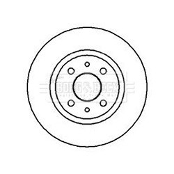 Brake Disc BORG & BECK BBD4002 OE Ref 46820655