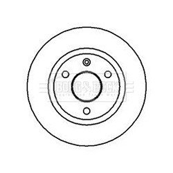 Brake Disc BORG & BECK BBD4004 OE Ref 4246F8