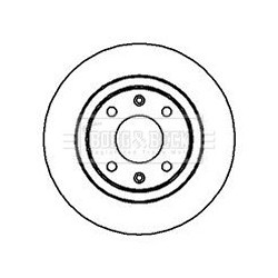 Brake Disc BORG & BECK BBD4006 OE Ref 424697