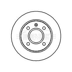 Brake Disc BORG & BECK BBD4016 OE Ref 1107767