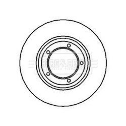 Brake Disc BORG & BECK BBD4032 OE Ref FTC0902