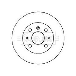 Brake Disc BORG & BECK BBD4050 OE Ref 4351287709000