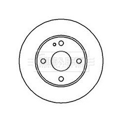 Brake Disc BORG & BECK BBD4051 OE Ref NA013325